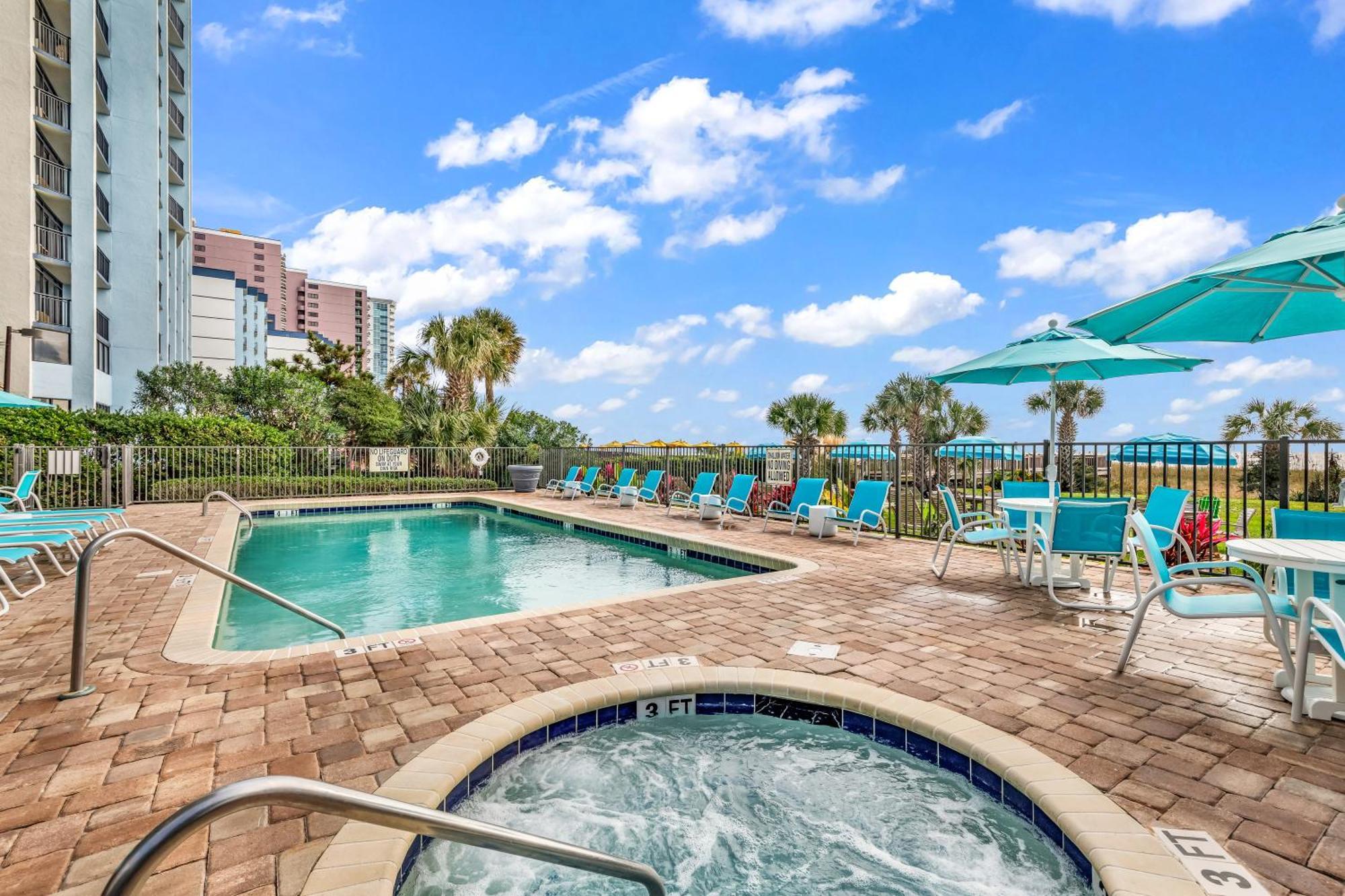 Ocean View Double Suite! Sleeps 4 Meridian Plaza 705 Myrtle Beach Bagian luar foto