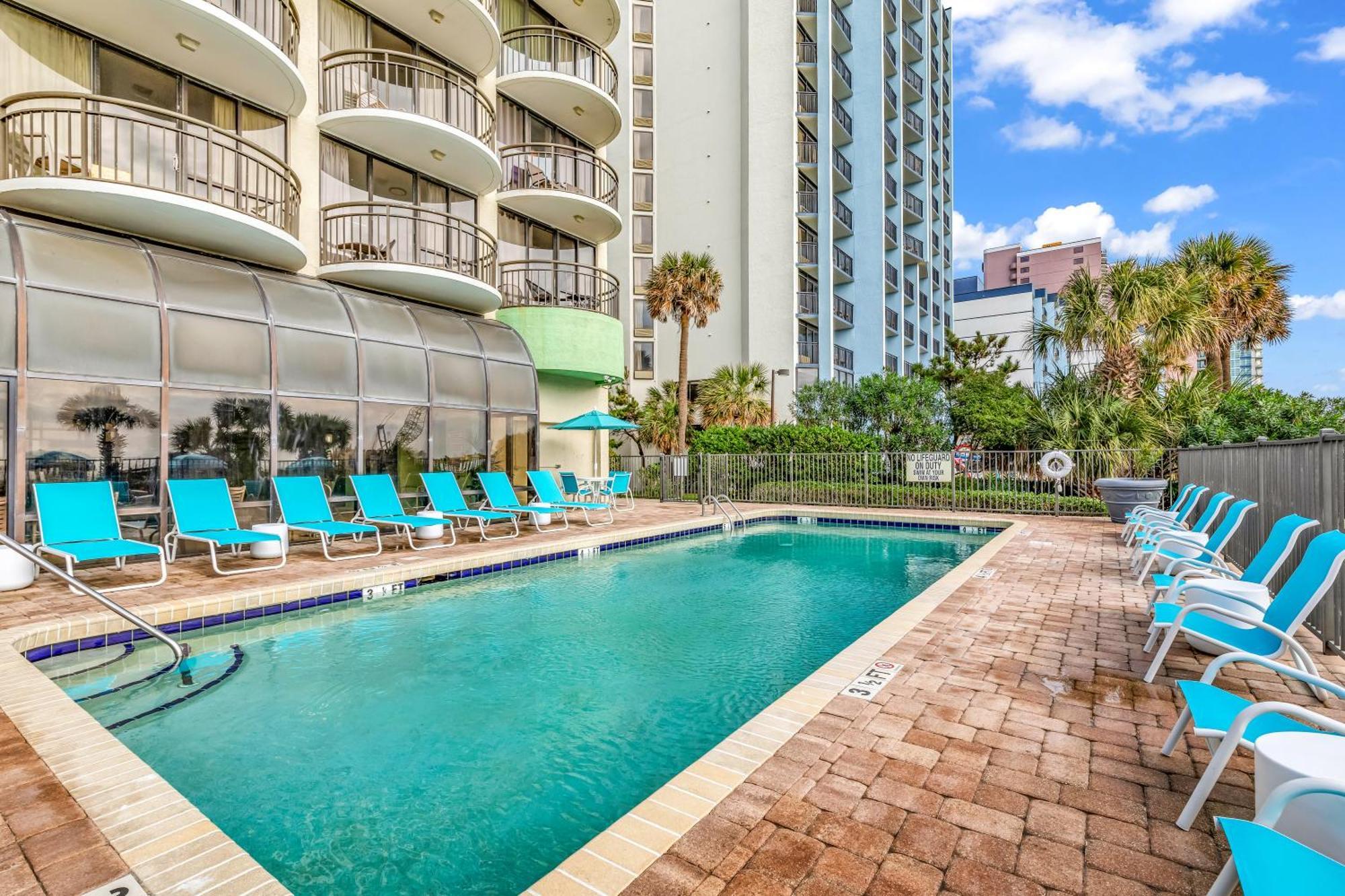 Ocean View Double Suite! Sleeps 4 Meridian Plaza 705 Myrtle Beach Bagian luar foto