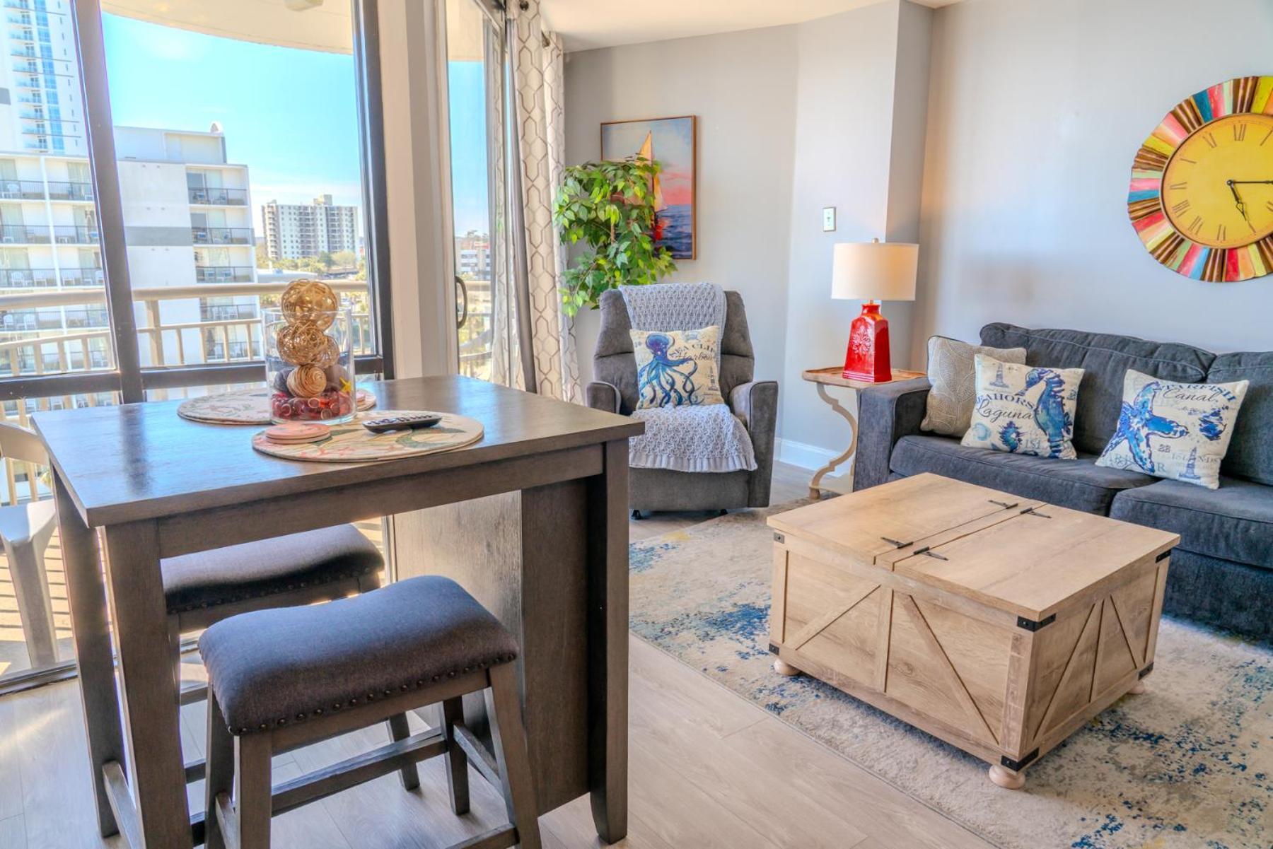 Ocean View Double Suite! Sleeps 4 Meridian Plaza 705 Myrtle Beach Bagian luar foto